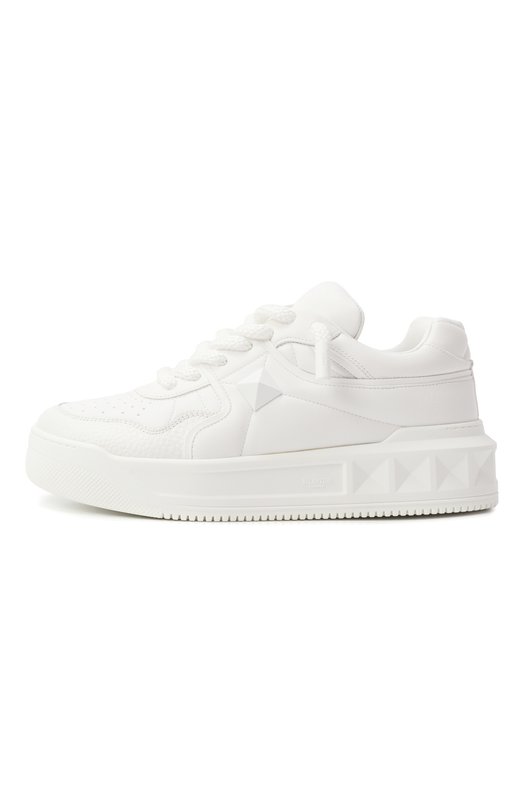 Кожаные кеды One Stud XL Valentino 7Y2S0G37/XTM Белый  7Y2S0G37/XTM Фото 4