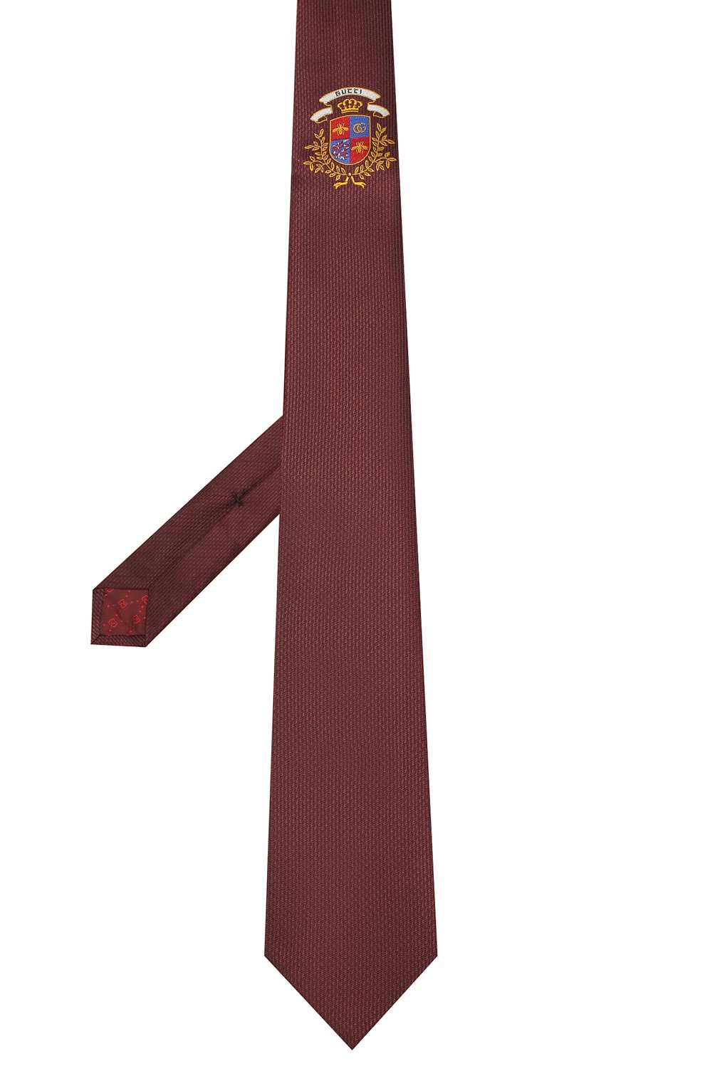 Шелковый галстук GUCCI бордового цвета по цене 25920 руб., арт. 571780/4E002, фото 2 Шелковый галстук GUCCI, арт. 571780/4E002, фото 2