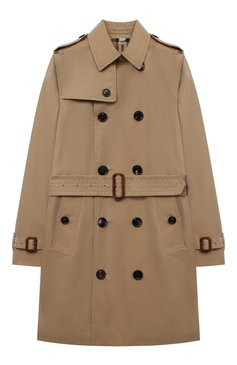 Детский хлопковый тренч BURBERRY бежевого цвета, арт. 8001162 | Фото 1 (Рукава: Длинные; Региональные ограничения белый список (Axapta Mercury): RU; Материал сплава: Проставлено, Проверено; Материал внешний: Хлопок; Кросс-КТ: Демисезон; Статус проверки: Проверено, Проверена категория; Драгоценные камни: Проставлено; Материал подклада: Хлопок; Ростовка одежда: 10 - 11 лет | 140 - 146см, 12 лет | 152 см, 16 лет | 164 см, 3 года | 98 см, 4 года | 104 см, 6 лет | 116 см, 8 лет | 128 см)