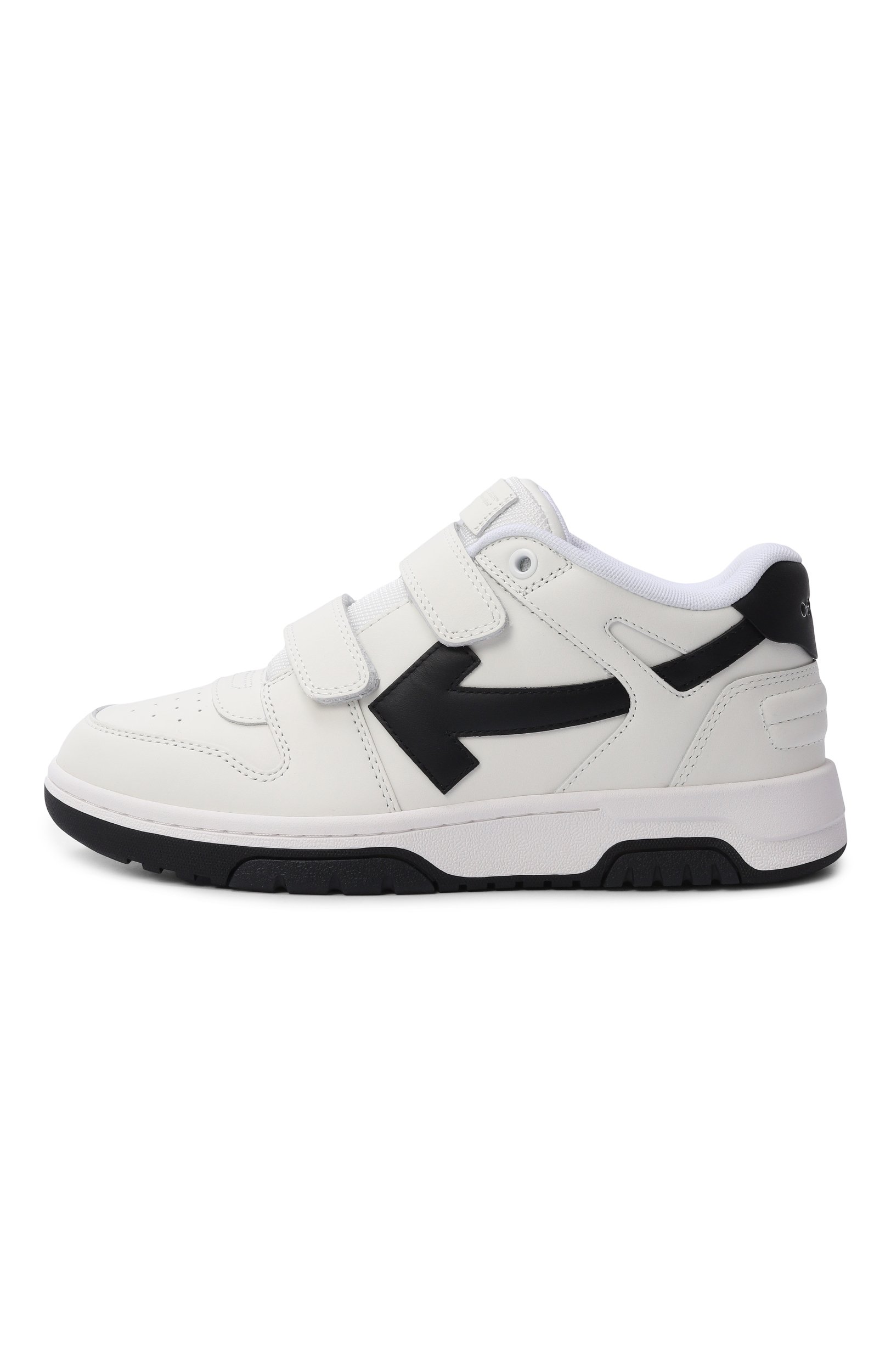 Комбинированные кеды out of office OFF-WHITE белого цвета по цене 47800 руб., арт. 0BIA008C99LEA002_001, фото 2 Комбинированные кеды out of office OFF-WHITE, арт. 0BIA008C99LEA002_001, фото 2