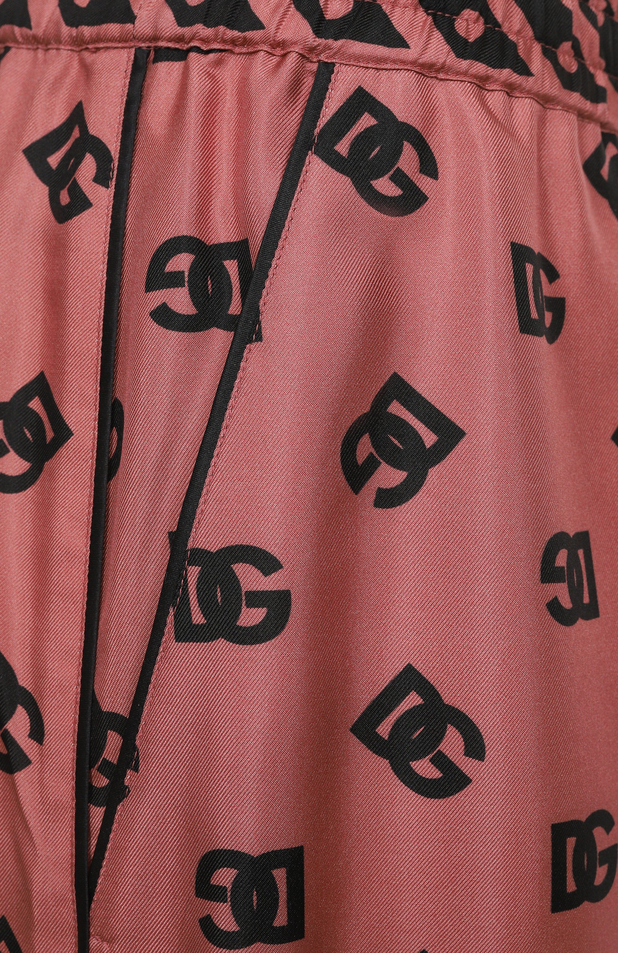 Шелковые брюки DOLCE & GABBANA розового цвета по цене 154000 руб., арт. FTAMPT/GDCVJ, фото 6 Шелковые брюки DOLCE & GABBANA, арт. FTAMPT/GDCVJ, фото 6