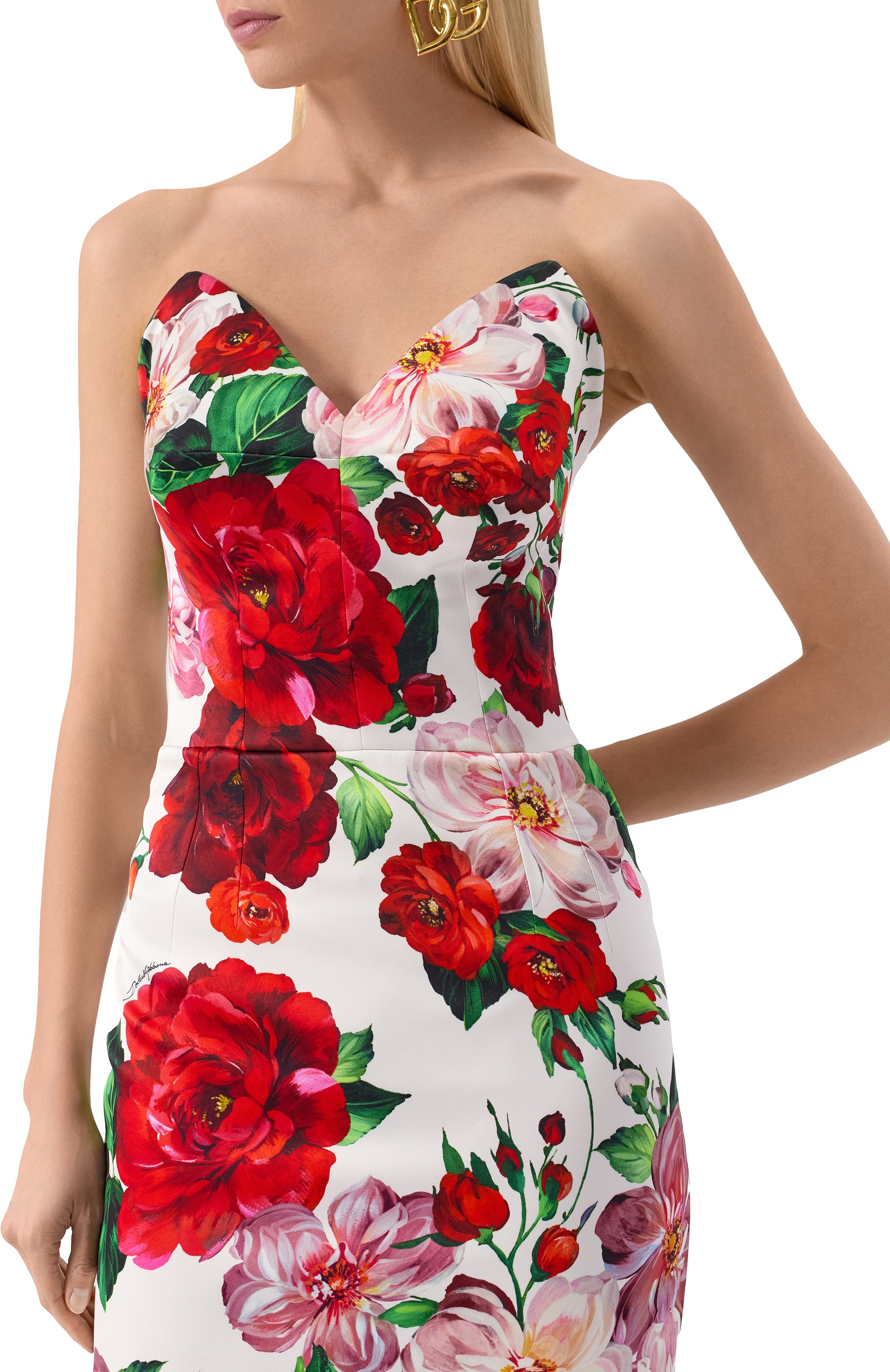 Атласное платье DOLCE & GABBANA, арт. F6TURT/FSIB4, фото 5