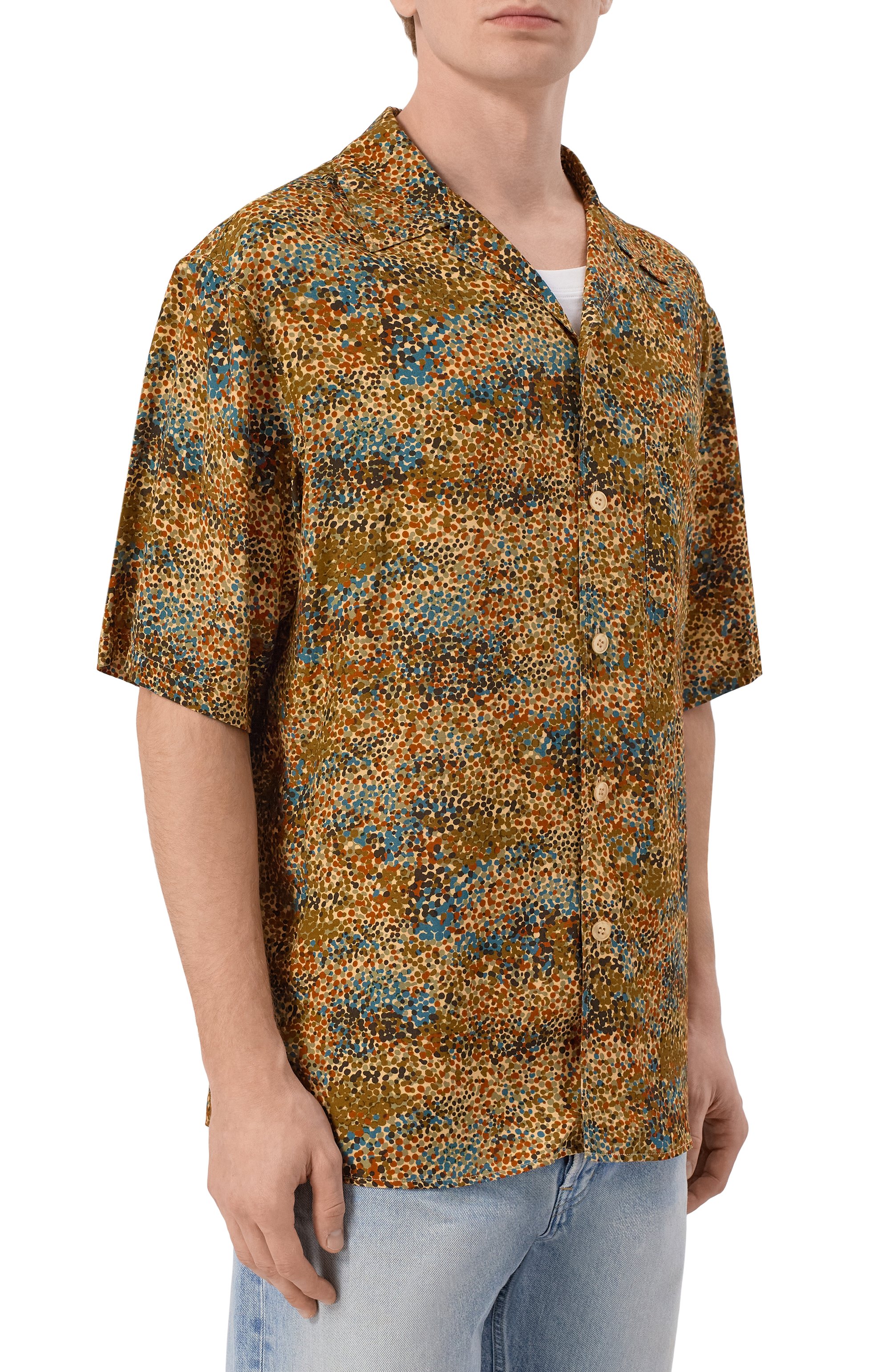 Рубашка из вискозы SAINT LAURENT, арт. 860621/Y2N18, фото 3