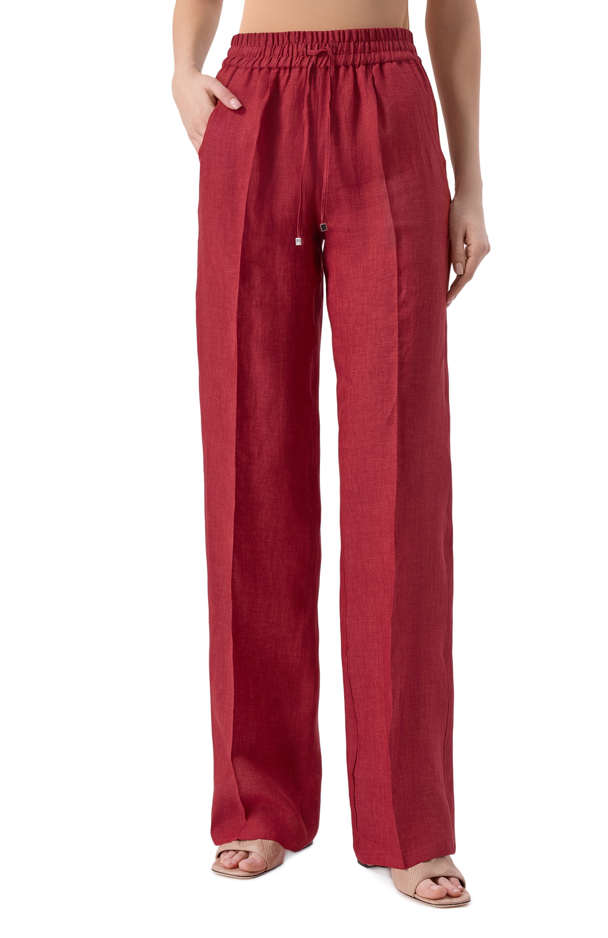 Льняные брюки KITON, арт. D48122K0903, фото 3