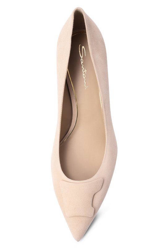 Замшевые туфли Sibille Santoni WDLG71911HI2TMGD Бежевый  WDLG71911HI2TMGD Фото 6