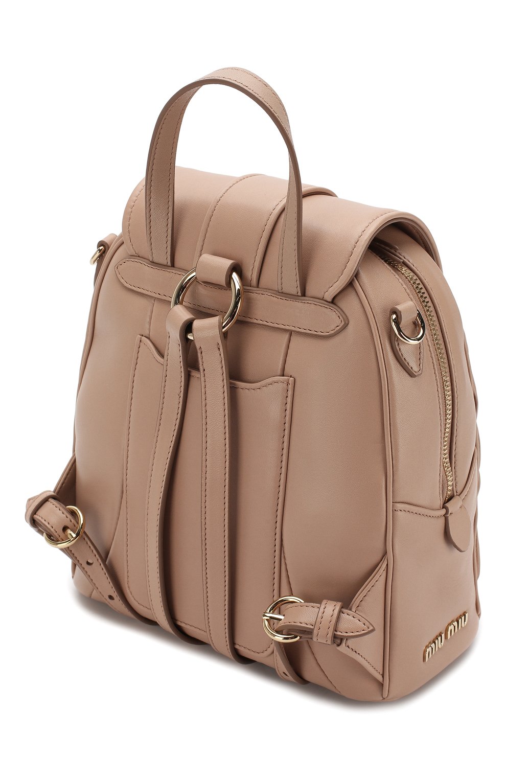 Рюкзак из кожи MIU MIU, арт. 5BZ026-N88-F0770-OOO, фото 3