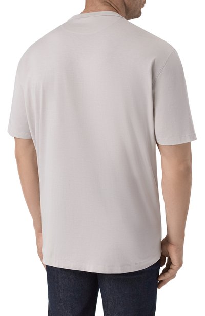 Футболка из шелка и хлопка CORTIGIANI, арт. 3A6660, фото 4