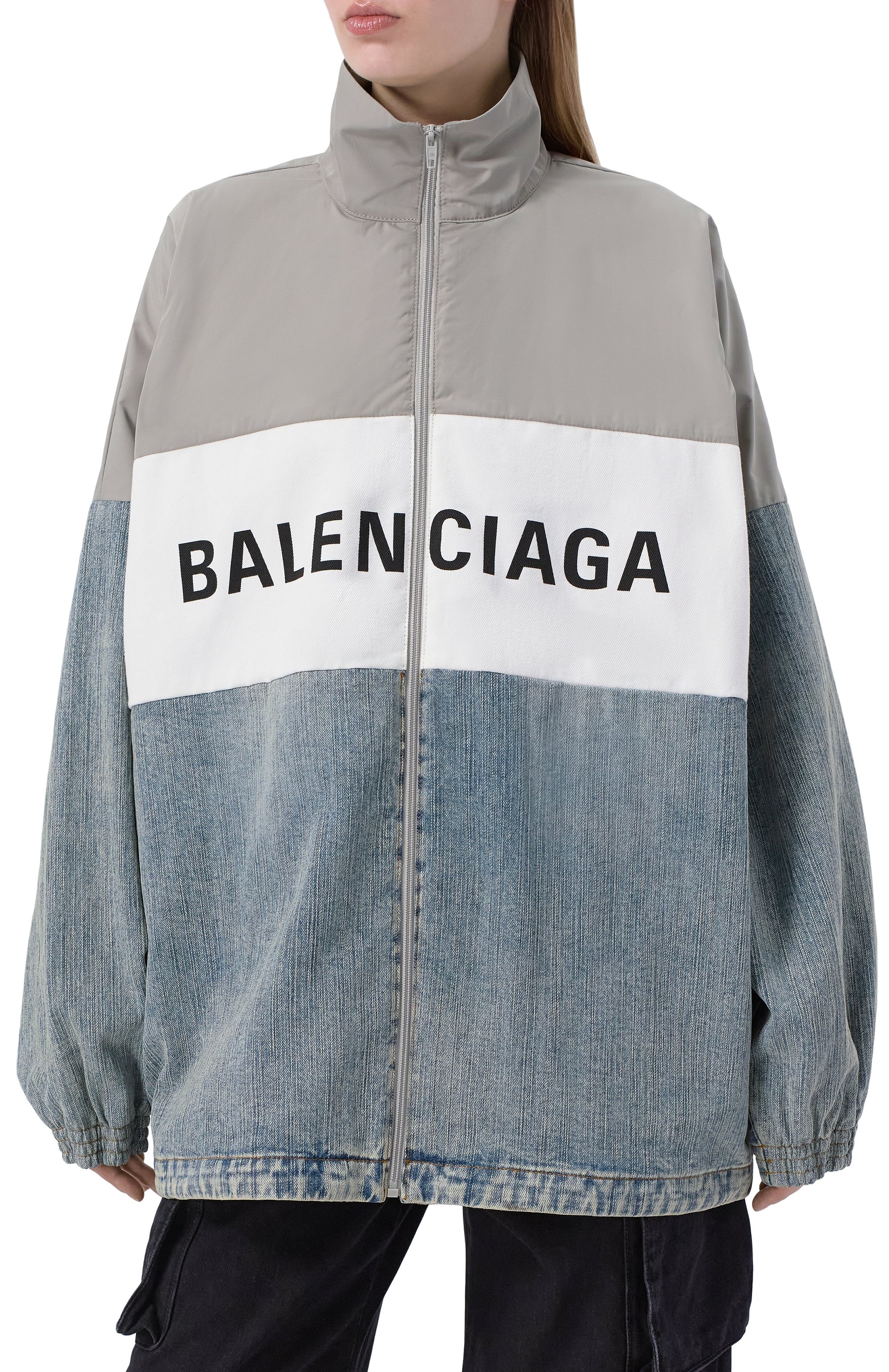 Комбинированная куртка BALENCIAGA, арт. 822843/TRW65, фото 7