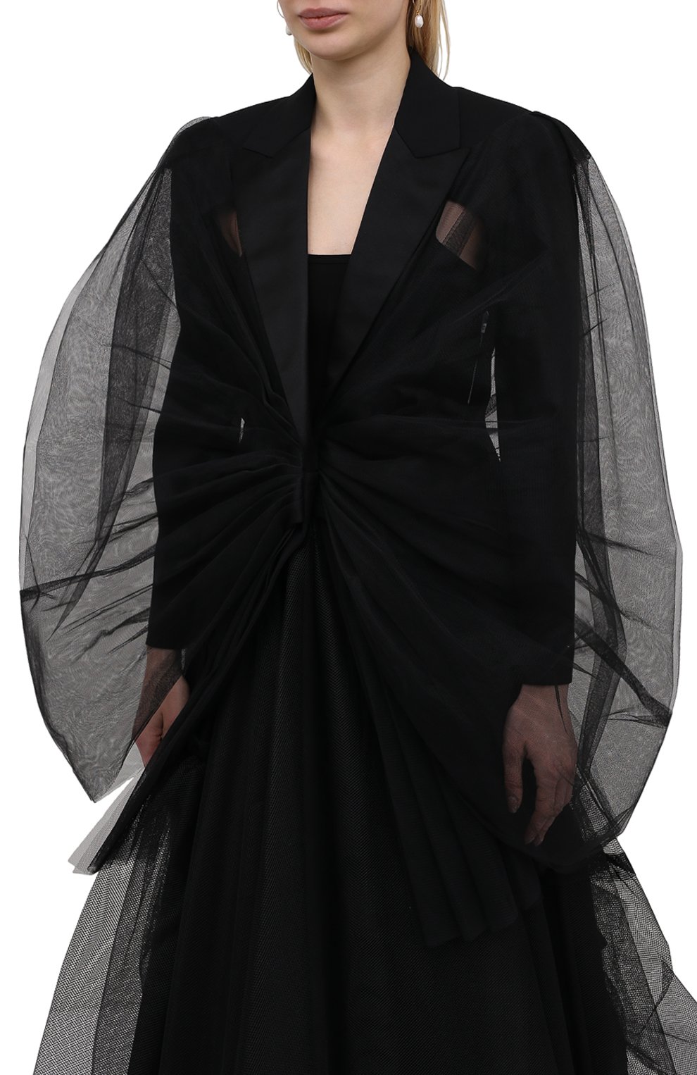 Жакет из шерсти и шелка ALEXANDER MCQUEEN, арт. 657036/QJAAA, фото 3