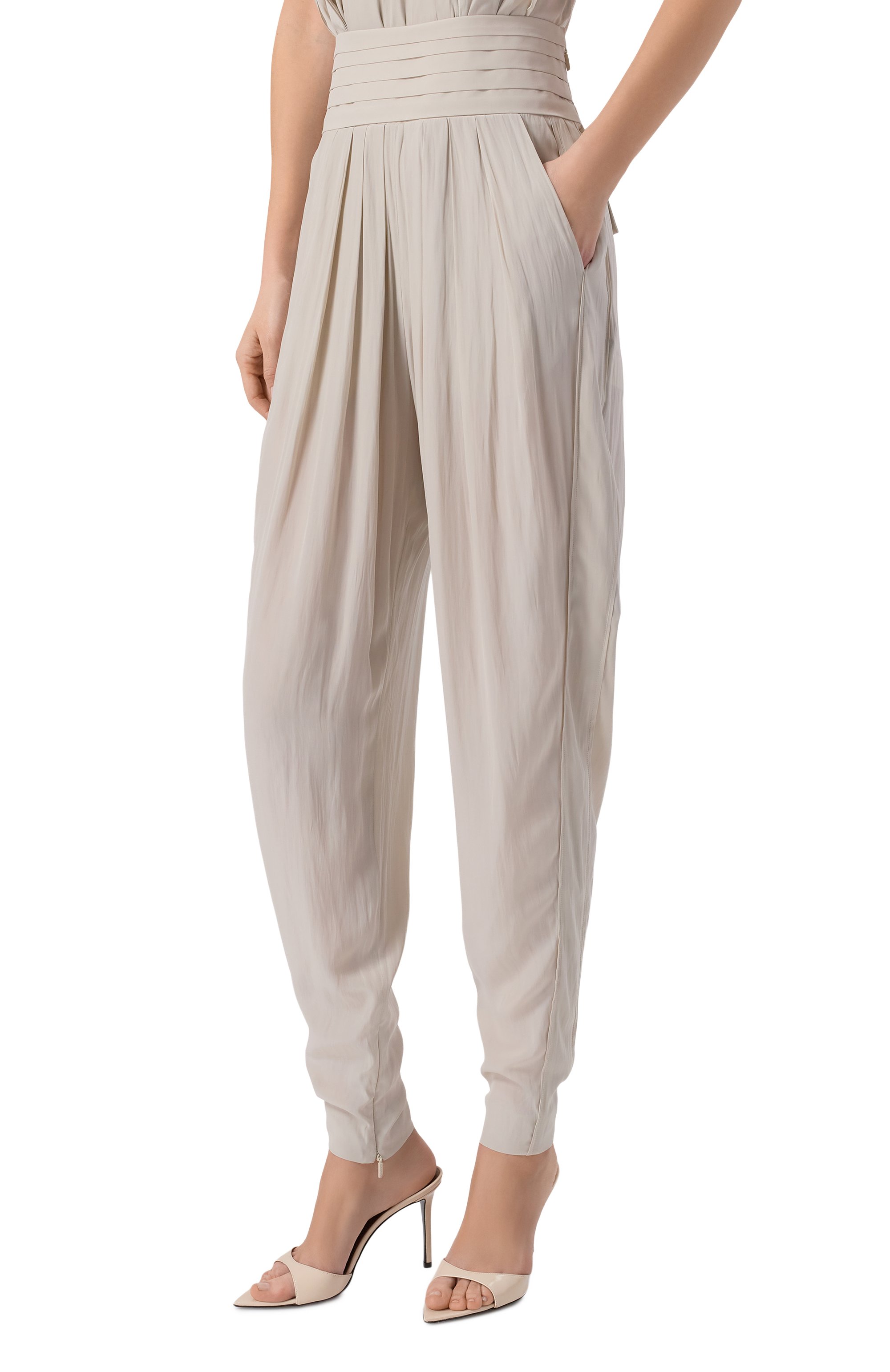 Брюки LANVIN серого цвета по цене 148500 руб., арт. RW-TR0025-4778-P26, фото 3 Брюки LANVIN, арт. RW-TR0025-4778-P26, фото 3