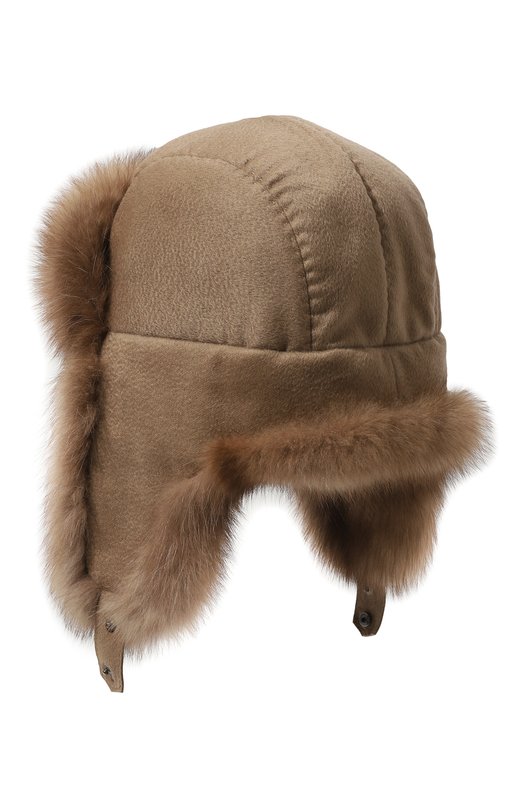 Шапка-ушанка Майкл с отделкой из соболя FurLand 0201414210032100016 Коричневый  0201414210032100016 Фото 2