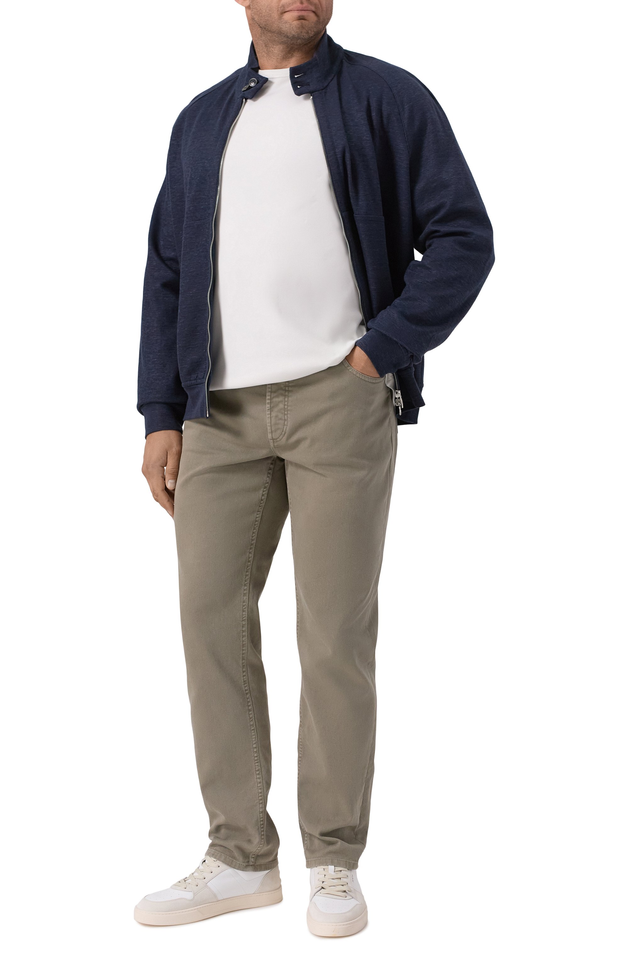 Футболка из вискозы и хлопка BRUNELLO CUCINELLI, арт. MR8061336W, фото 2