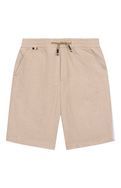 Шорты изо льна и хлопка BOSS, арт. J51988