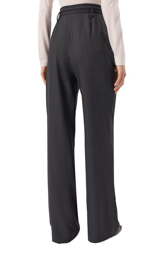 Шерстяные брюки Dice Kayek FW25P303 MCL ANTHRACITE Серый  FW25P303 MCL ANTHRACITE Фото 4