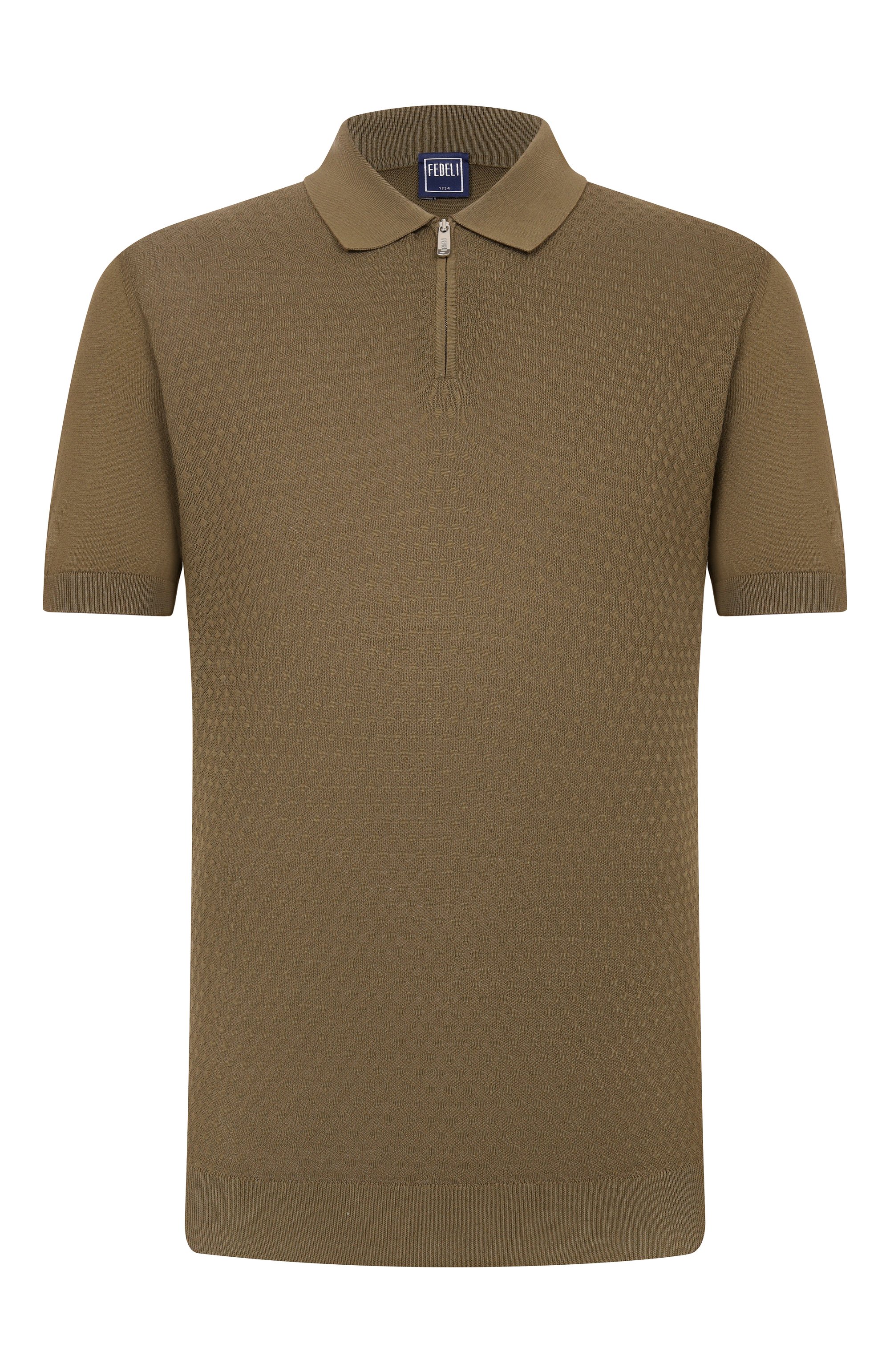 Хлопковое поло FEDELI, арт. MU0D5853/GIZA LIGHT DUSTY, фото 1