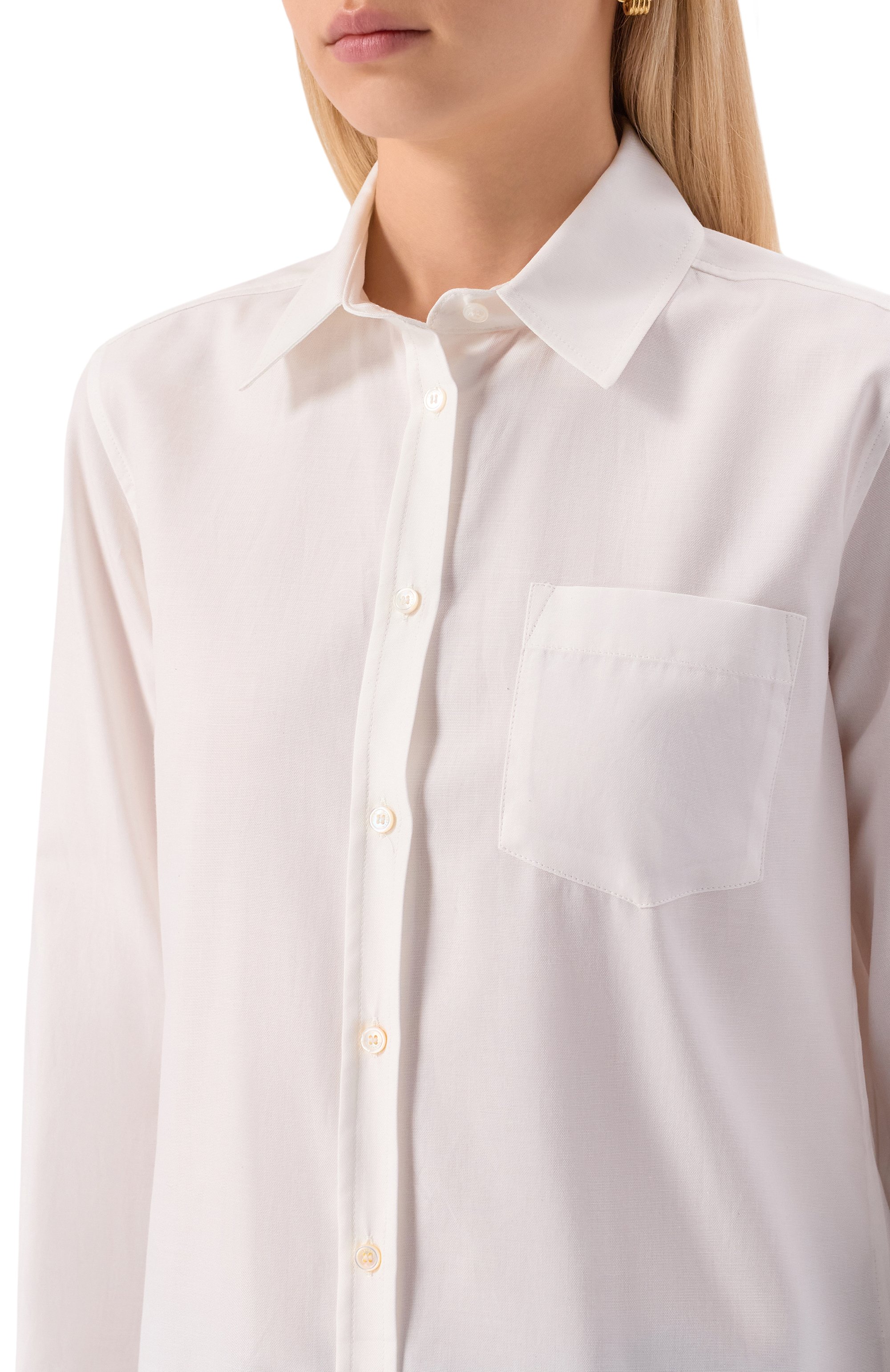 Хлопковая блузка WEEKEND MAX MARA, арт. NICHEL, фото 5