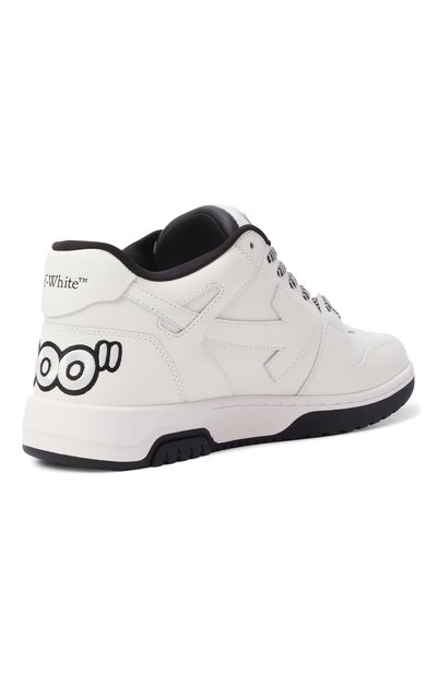 Кожаные кеды out of office OFF-WHITE, арт. 0MIA189F25LEA006, фото 5