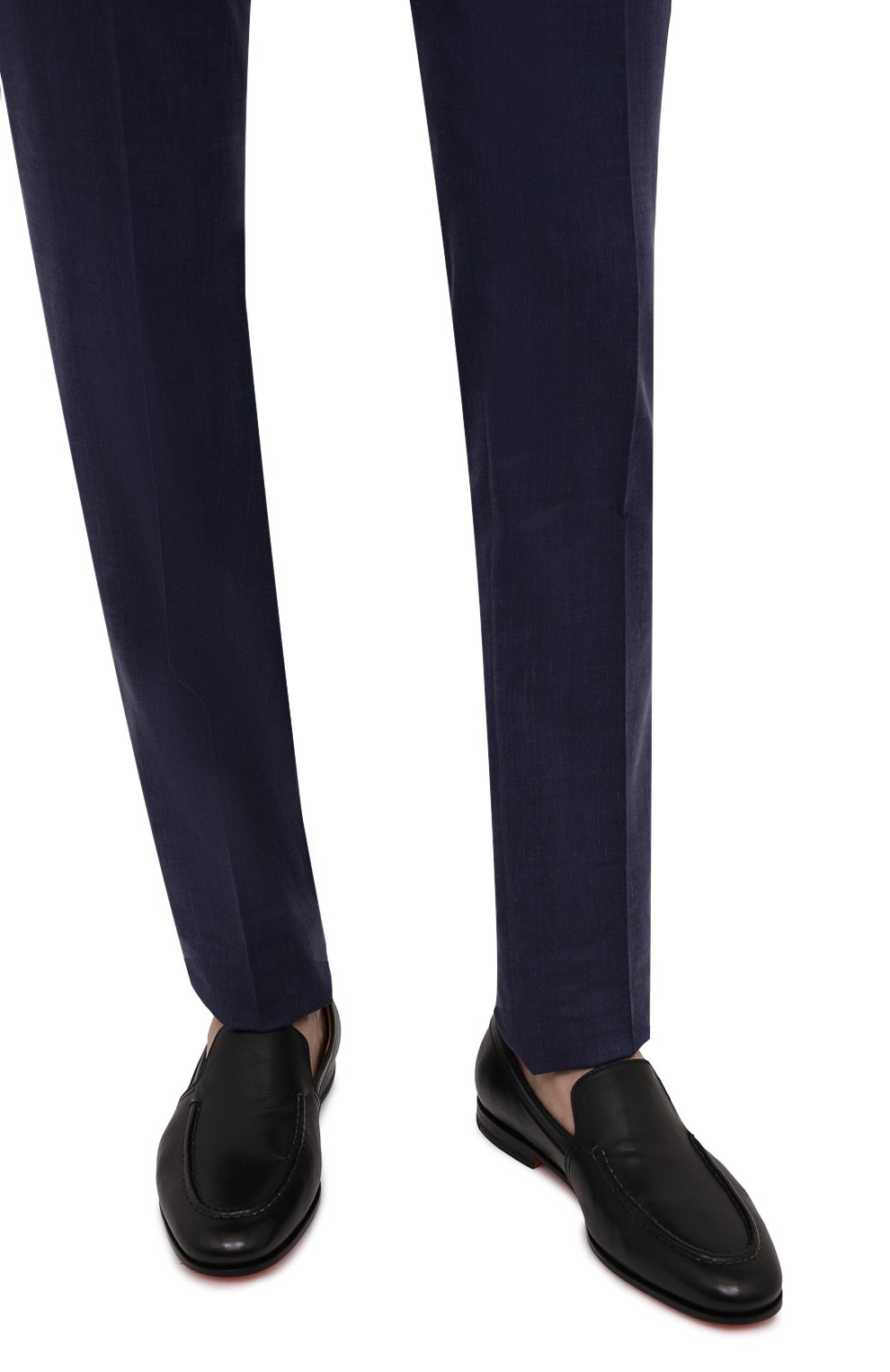 Кожаные лоферы SANTONI, арт. MCCG18000SA4BSLFN01, фото 3