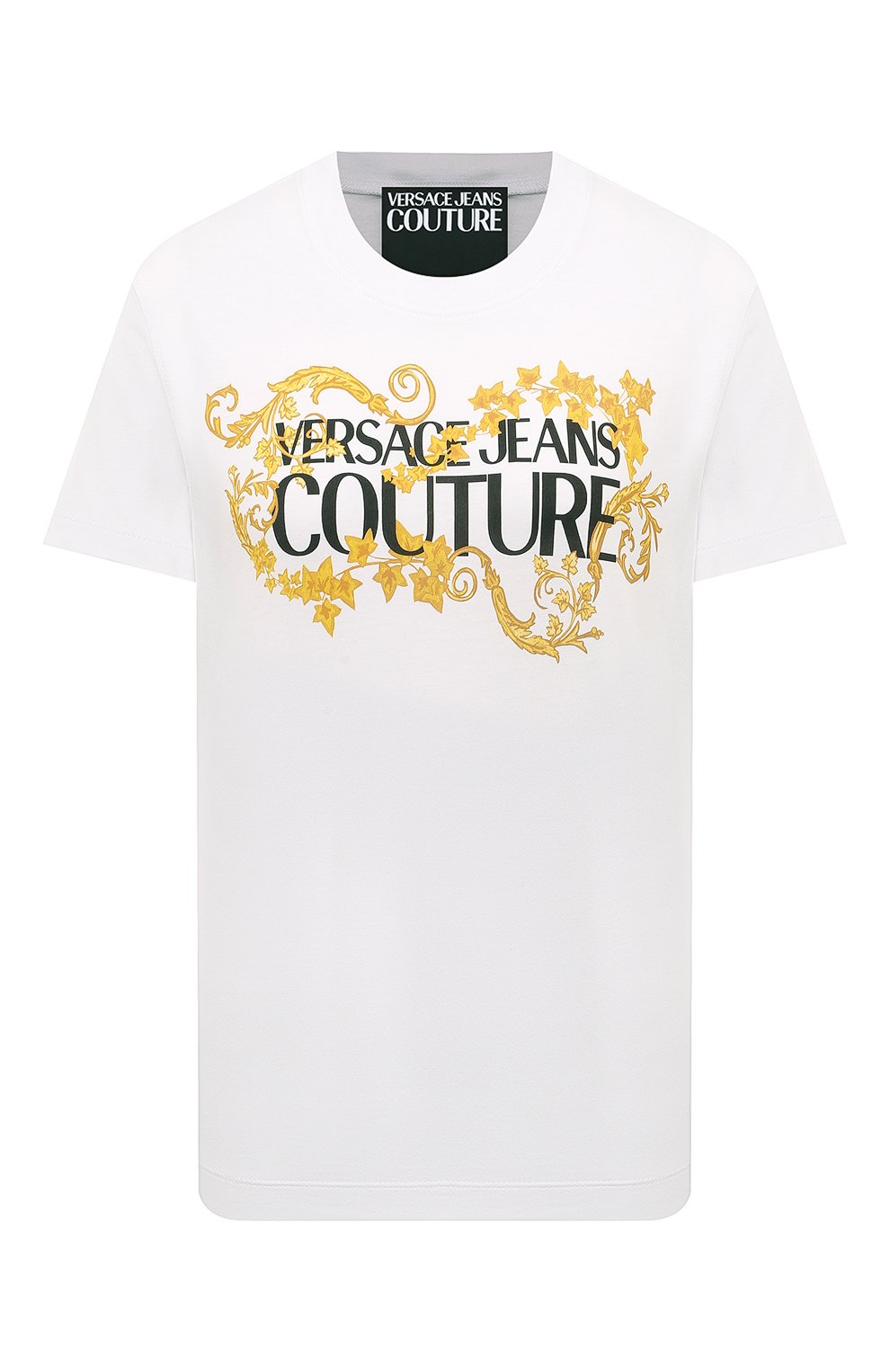 Хлопковая футболка VERSACE JEANS COUTURE, арт. 77HAHE05/CJ00E, фото 1