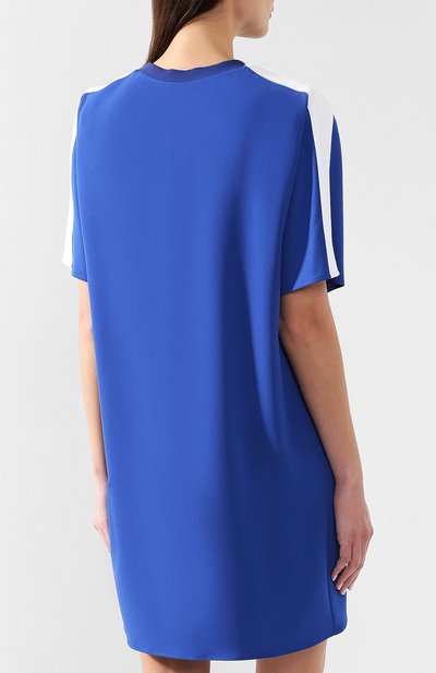Платье с вышитым логотипом бренда KENZO синего цвета по цене 49950 руб., арт. 2R00645AC, фото 4 Платье с вышитым логотипом бренда KENZO, арт. 2R00645AC, фото 4