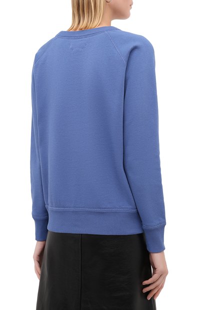 Хлопковый свитшот ISABEL MARANT ETOILE синего цвета по цене 28500 руб., арт. SW0037-20A054E/MILLY, фото 4 Хлопковый свитшот ISABEL MARANT ETOILE, арт. SW0037-20A054E/MILLY, фото 4