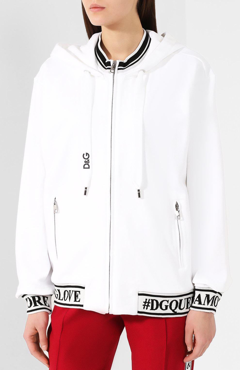 Хлопковый кардиган DOLCE & GABBANA белого цвета по цене 68700 руб., арт. F9C87T/FU7DU, фото 3 Хлопковый кардиган DOLCE & GABBANA, арт. F9C87T/FU7DU, фото 3