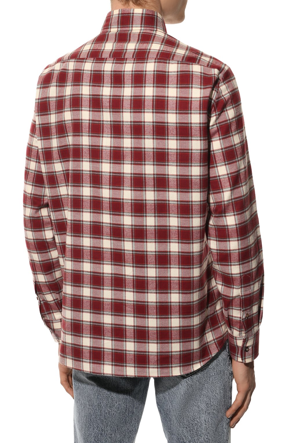 Хлопковая рубашка BRUNELLO CUCINELLI, арт. MB6480627, фото 4