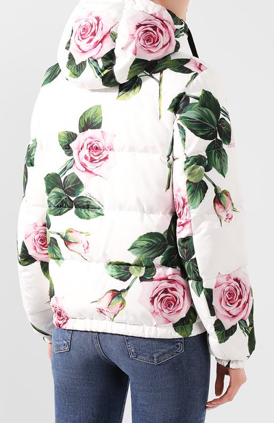 Пуховая куртка DOLCE & GABBANA белого цвета по цене 275000 руб., арт. F9G93T/G7VDP, фото 4 Пуховая куртка DOLCE & GABBANA, арт. F9G93T/G7VDP, фото 4