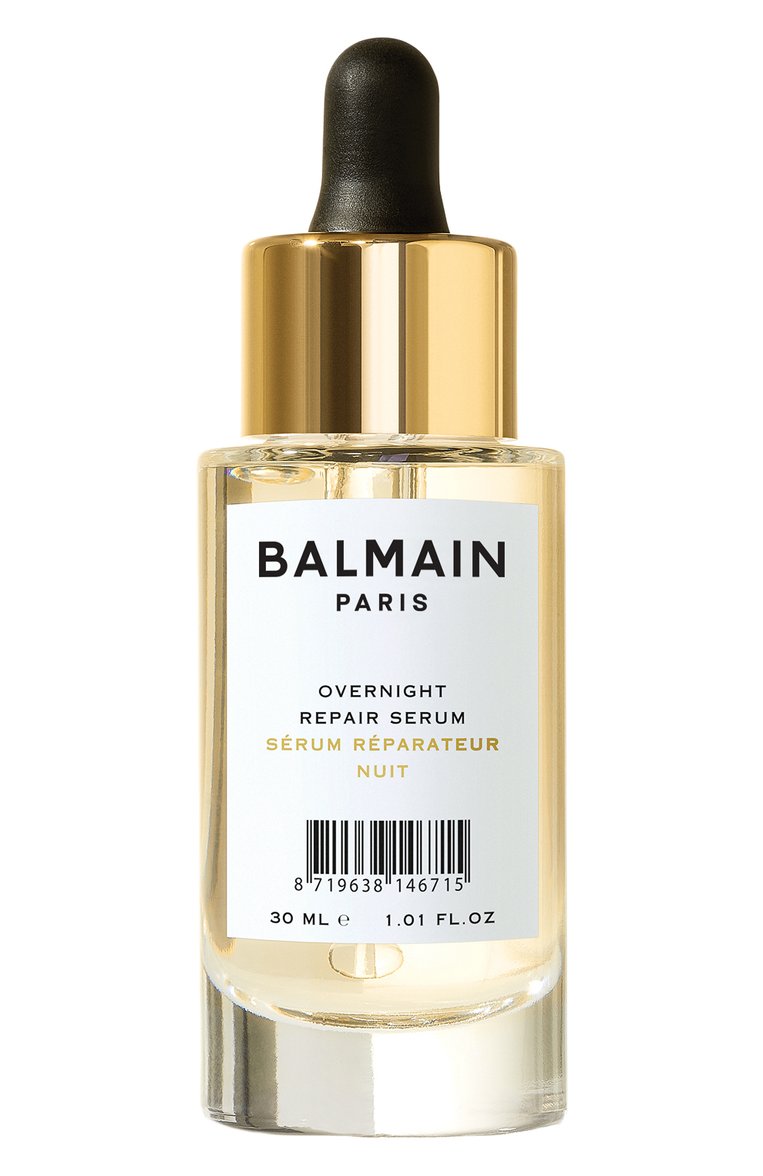 Ночная восстанавливающая сыворотка (30ml) BALMAIN HAIR COUTURE бесцветн�ого цвета, арт. 8719638146715 | Фото 1 (Региональные ограничения белый список (Axapta Mercury): Не проставлено; Нос: Не проставлено; Назначение: Для волос; Тип продукта: Сыворотки)