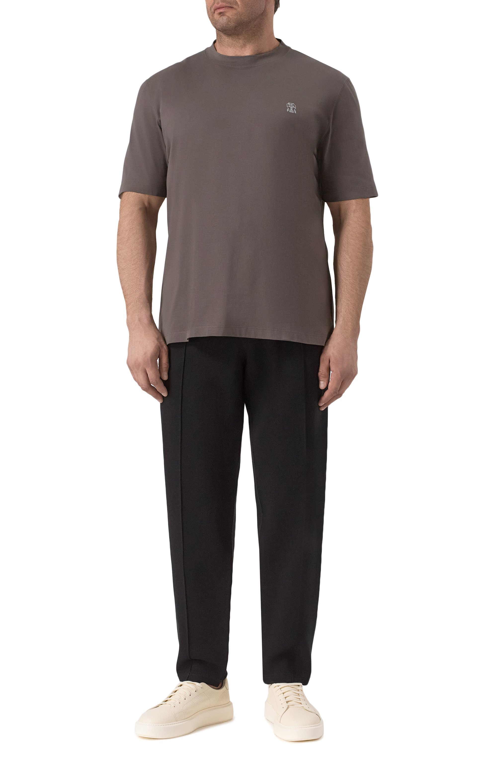 Хлопковая футболка BRUNELLO CUCINELLI, арт. M0B138440, фото 2