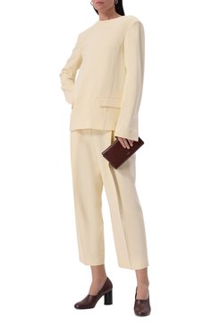 Женская сумка all-day JIL SANDER бордового цвета, арт. J07ZH0012/P5355 | Фото 7 (Материал: Натуральная кожа; Материал сплава: Проставлено; Ремень/цепочка: На ремешке; Драгоценные камни: Проставлено; Размер: mini)