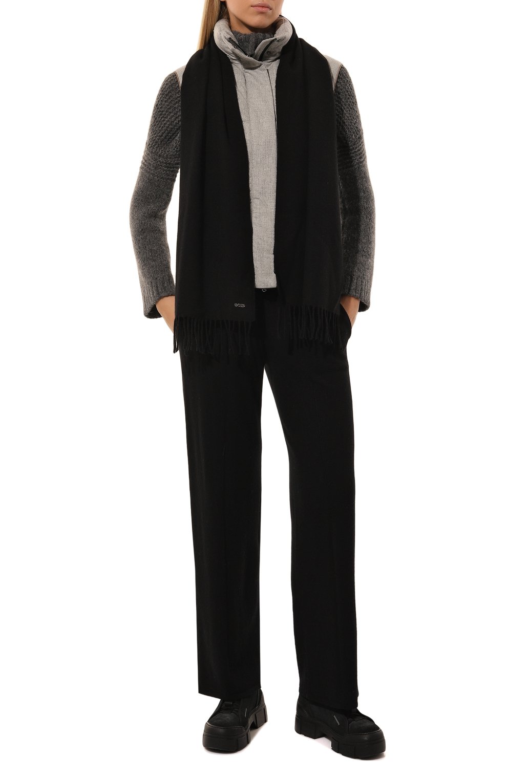 Шерстяной шарф BOSS, арт. 50517216, фото 2