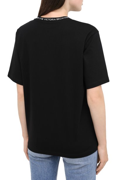 Хлопковая футболка VICTORIA, VICTORIA BECKHAM, арт. 2320JTS001762A, фото 4