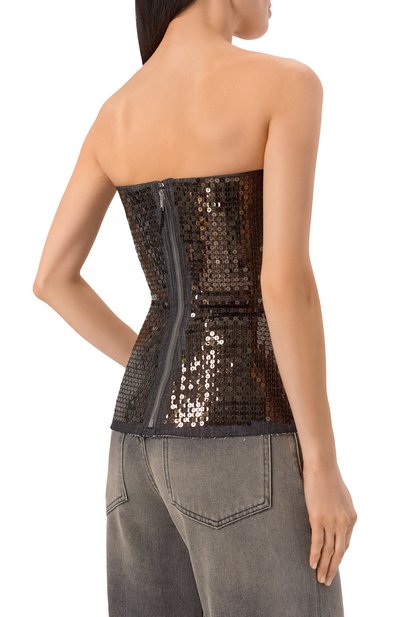 Топ с отделкой пайетками RICK OWENS, арт. RP01F6127/SRAKM3, фото 4