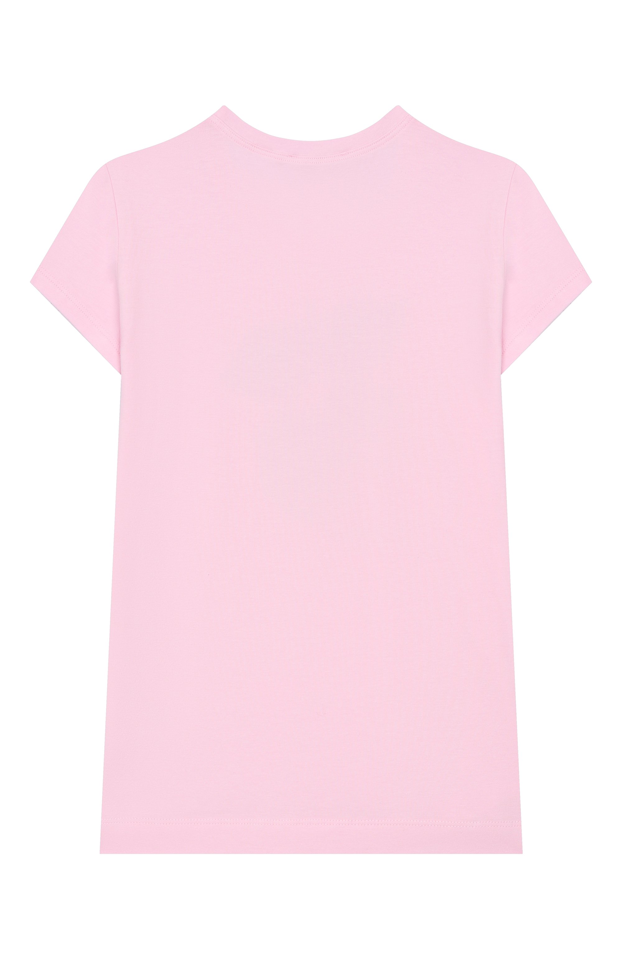 Хлопковая футболка MONNALISA, арт. 19E617, фото 2