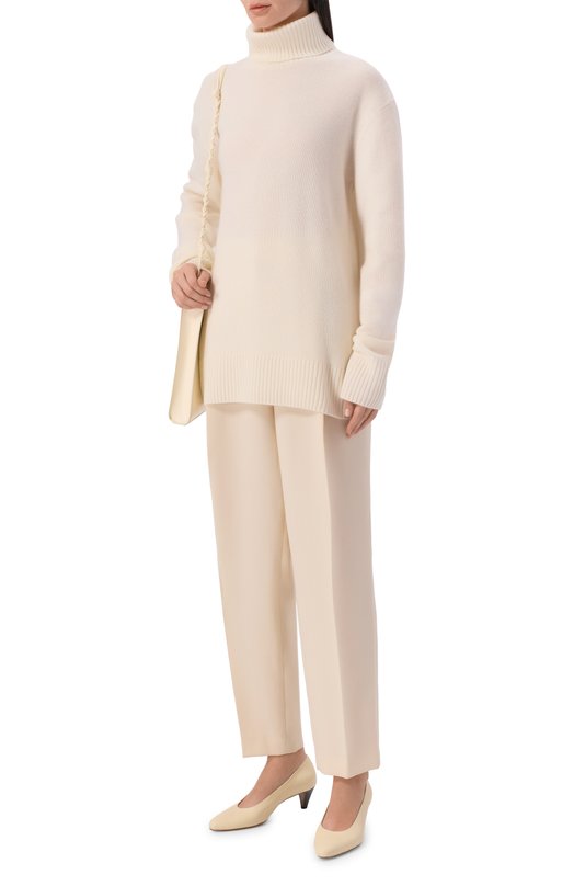 Кашемировый свитер TOTEME 252-WRT0474-YA0016 Кремовый  252-WRT0474-YA0016 Фото 2