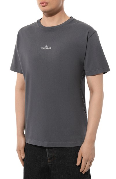 Хлопковая футболка STONE ISLAND, арт. 79152NS82V0062, фото 3