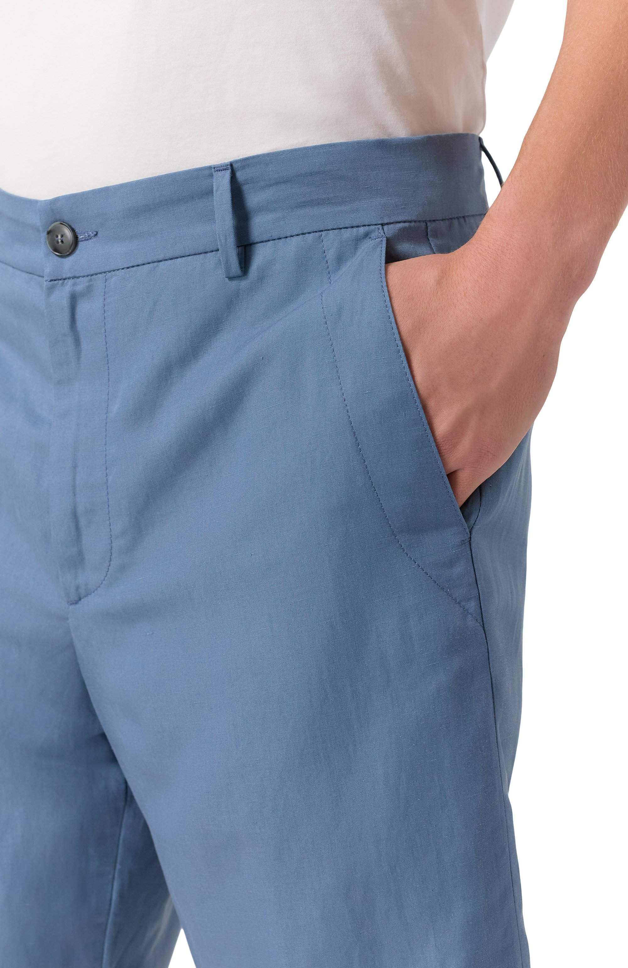 Шорты изо льна и шелка CANALI, арт. 95609/AX03156, фото 5