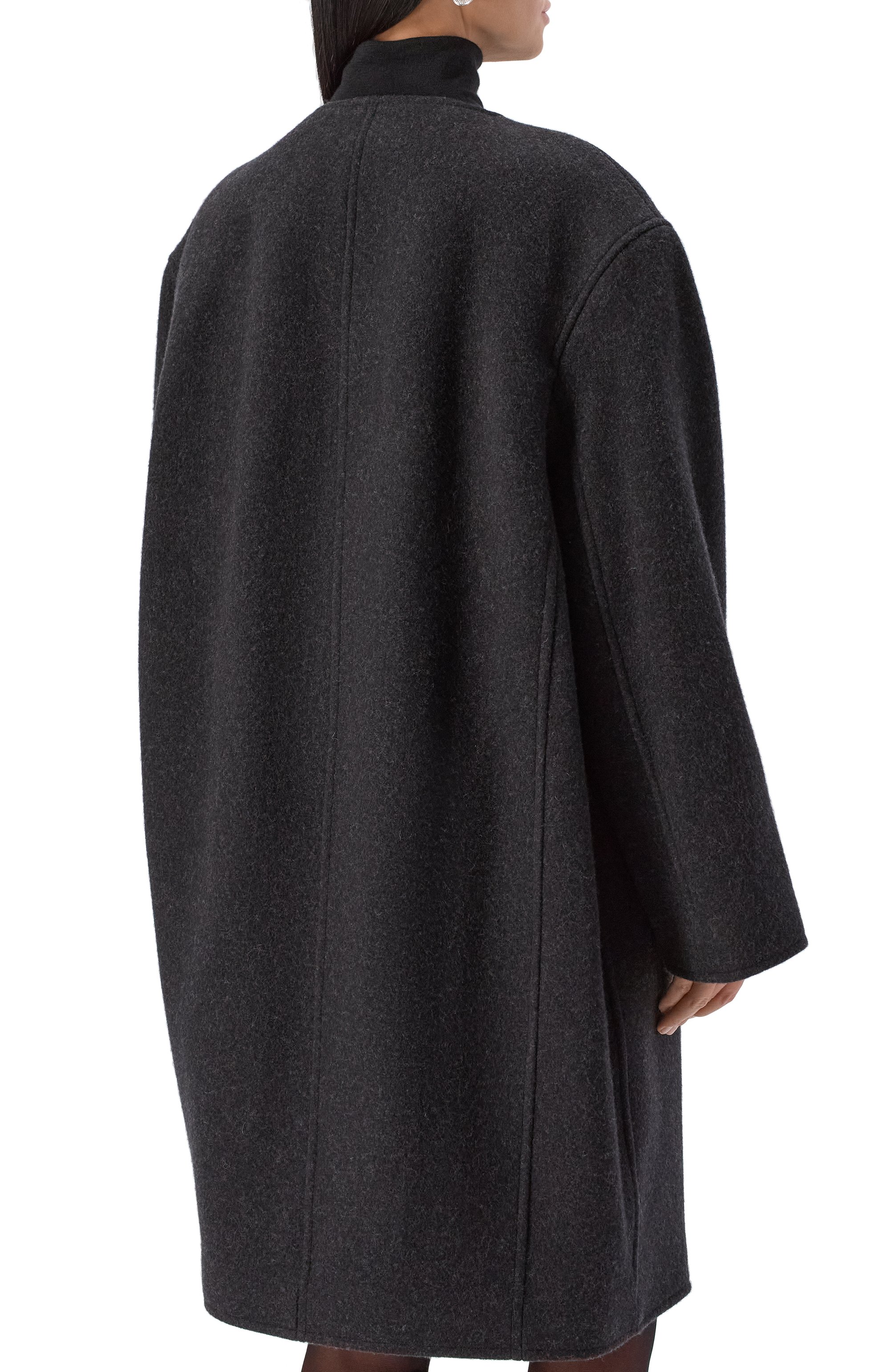 Шерстяное пальто TOTEME, арт. 254-WR00259-FB0494, фото 4