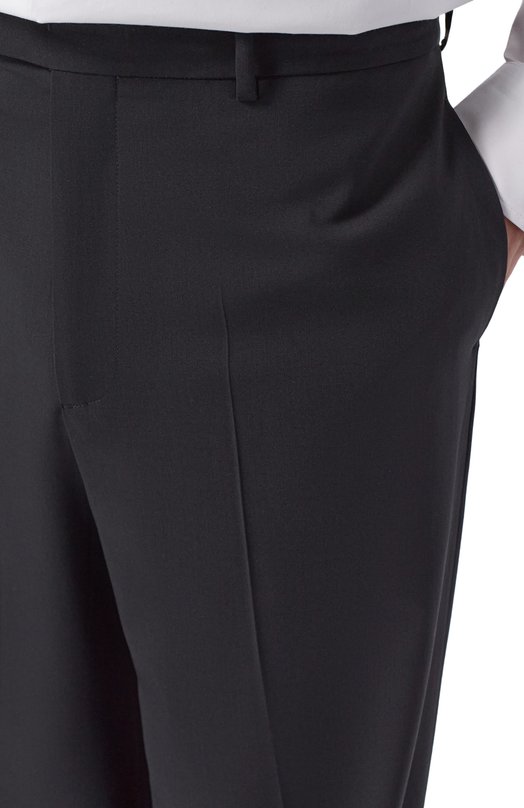 Шерстяные брюки MSGM 4040MP11/267100 Чёрный  4040MP11/267100 Фото 5