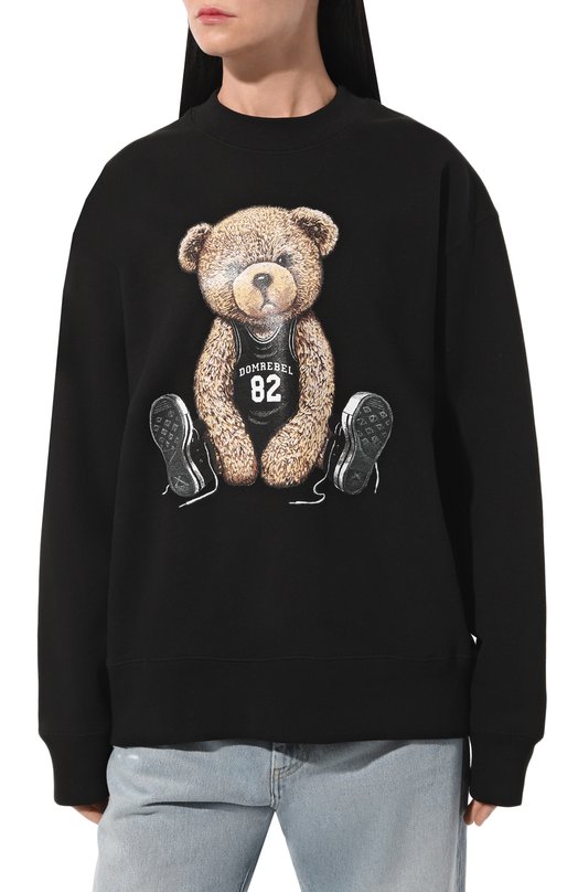 Хлопковый свитшот DOMREBEL PLAY (CARRY-0VER)/SWEATSHIRT Чёрный  PLAY (CARRY-0VER)/SWEATSHIRT Фото 3