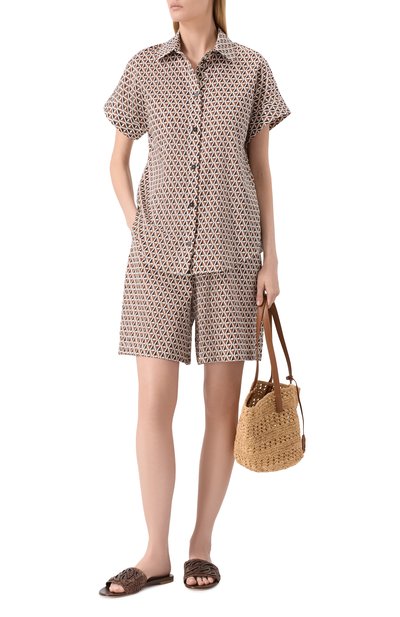 Женские хлопковые шорты MAX MARA, арт. BCHOMELIA 261614101