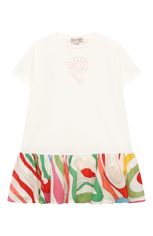 

Хлопковое платье Emilio Pucci, Белый