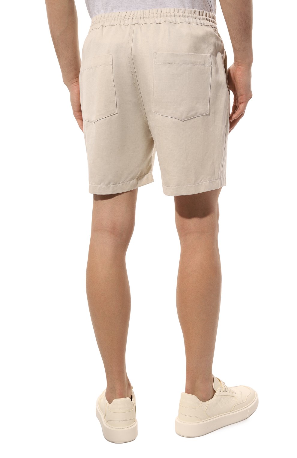 Шорты из хлопка и льна RTA, арт. MS23W440-B1328NATRL, фото 4