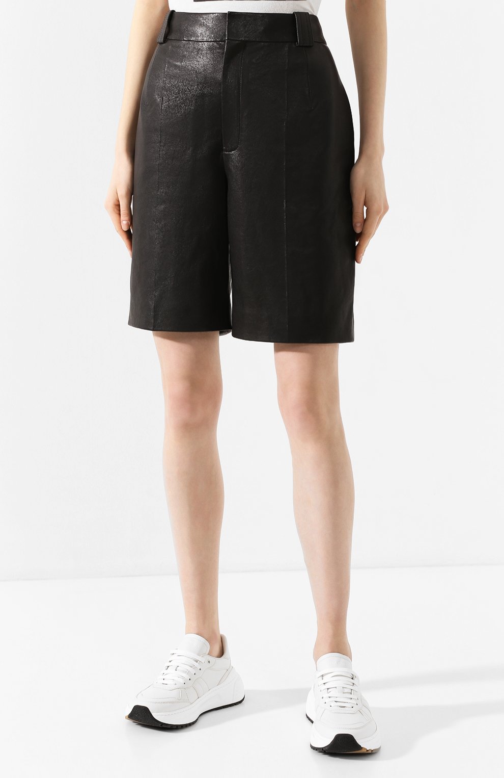 Кожаные шорты SAINT LAURENT, арт. 615750/YC2IF, фото 3