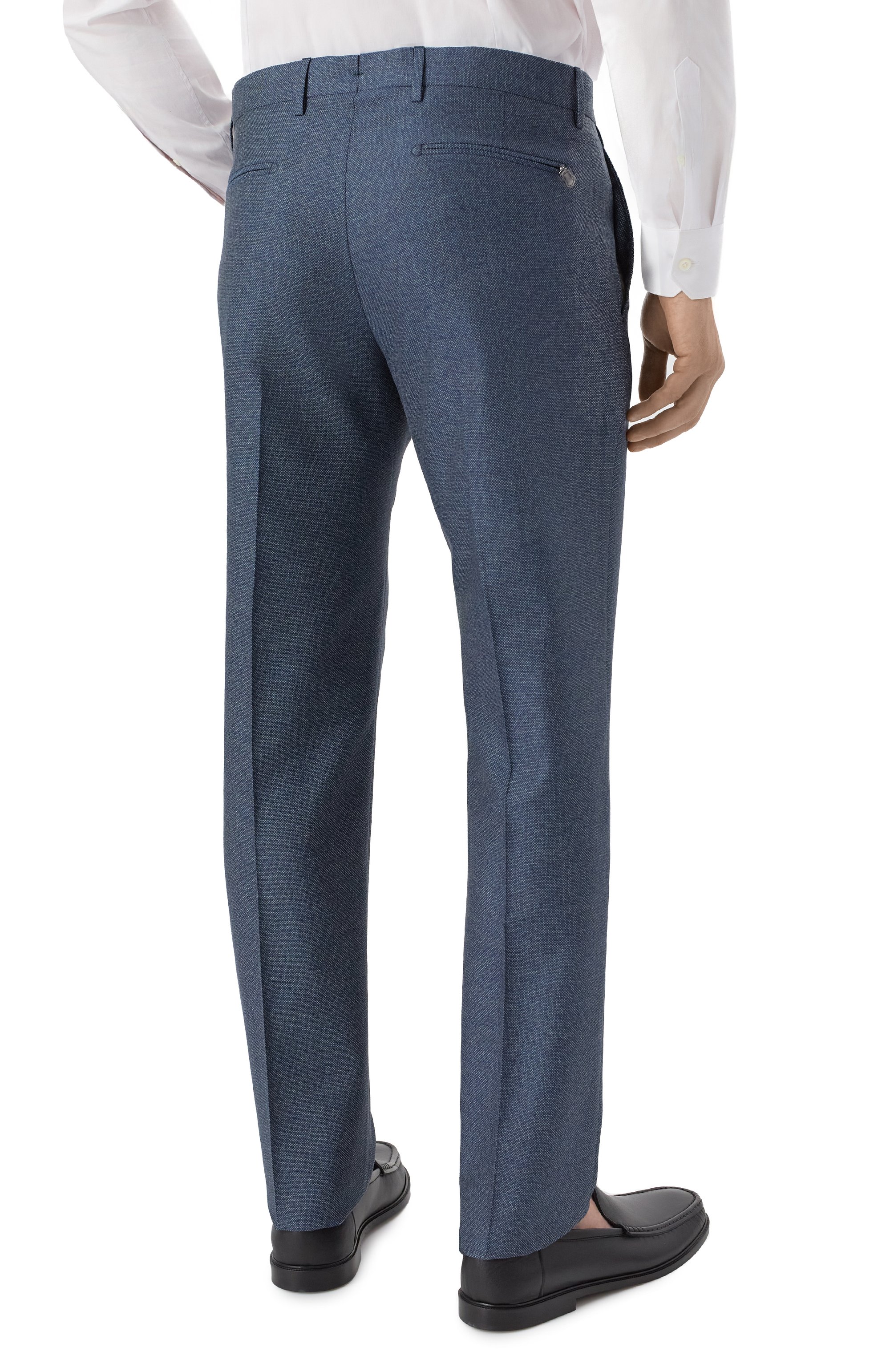 Брюки из шерсти и хлопка BERWICH, арт. VULCAN0195ZIP/GB1678, фото 4