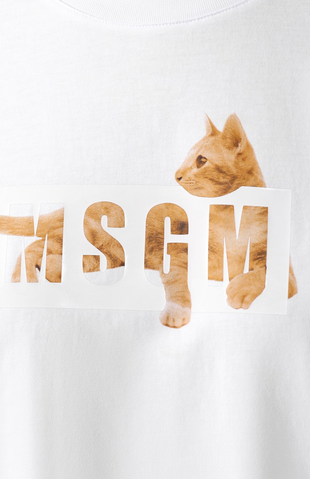 Хлопковая футболка MSGM, арт. 2842MDM269 207498, фото 5