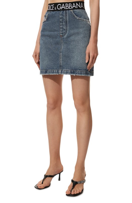 Джинсовая юбка Dolce & Gabbana F4CHBD/G8FR7 Голубой  F4CHBD/G8FR7 Фото 3