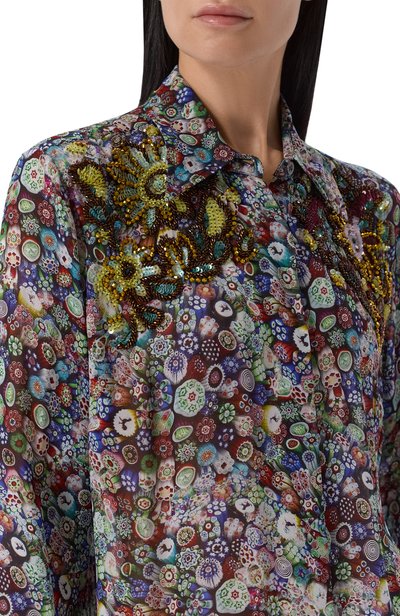 Рубашка из вискозы DRIES VAN NOTEN, арт. 262-130716/4005, фото 5