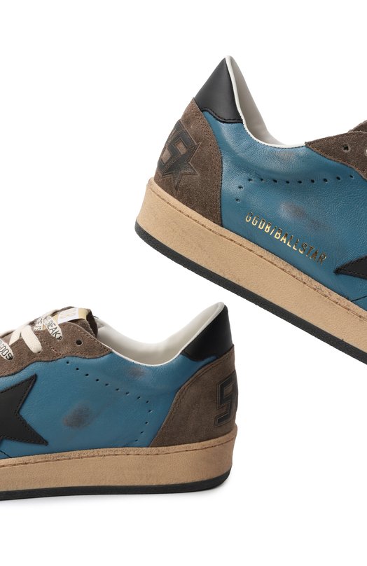 Кожаные кеды Ball Star Golden Goose Deluxe Brand GMF00117.F008130 Разноцветный  GMF00117.F008130 Фото 7